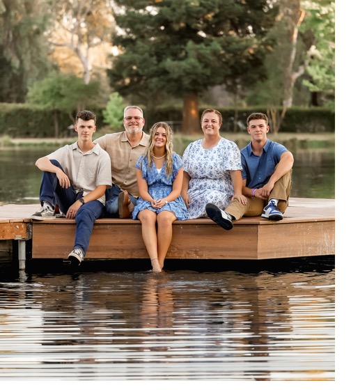 Ben Brown with his family